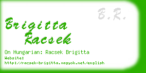 brigitta racsek business card